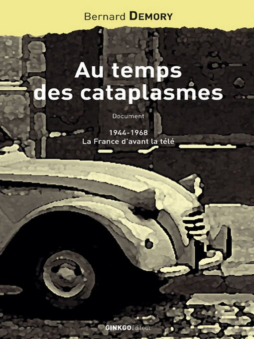 Cover image for Au temps des cataplasmes